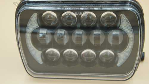 5 x 7 inch LED 85W BLACK Headlights